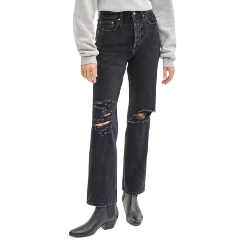Denim Forum High Rise Black Jeans